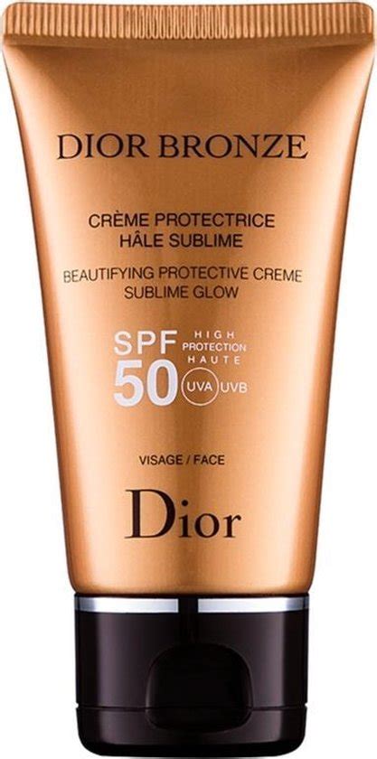 dior bronze crème protectrice hâle sublime spf 50|dior bronze sunscreen.